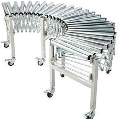 qualidade  Accordion Roller Conveyor Heat Resistant Material Handling Equipment fábrica