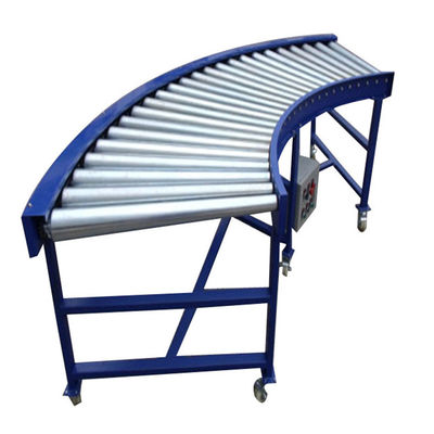 qualidade  Heat Resistant Automatic Logistics Curved Spinning Roller Conveyor Line fábrica
