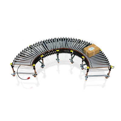 Side Stability Motorized O Ring Roller Conveyor Belt Driven Flexible Power Extend SS Roller Conveyor